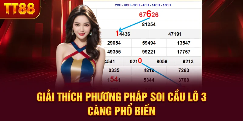 Giải thích phương pháp soi cầu lô 3 càng phổ biến